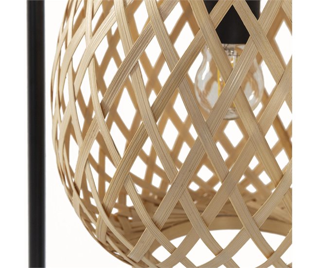 Candeeiro de mesa em bambu Reiko, diâmetro 50,5 cm Amarelo