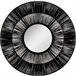 Espejo de pared circular en negro - ETHNIC Negro