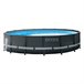 INTEX Ultra XTR Frame piscina redonda acima do solo 488x122 cm com sistema de filtragem Cinza