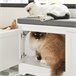 Casa para gatos com 3 tigelas incorporadas FSR136-W SoBuy Branco