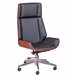 Cadeira de escritório em imitação de pele Preto