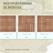 Módulo Deck de Madeira Outsunny 844-325BN Castanho