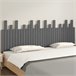 Cabeceira de cama de parede em madeira maciça 204 Cinza