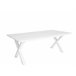  Mesa de jantar rústica 194x90 Branco/cinza