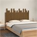 Cabeceira de cama de parede em madeira maciça 140 Castanho
