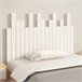 Cabeceira de cama de parede em madeira maciça 108 Branco
