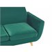 Beliani Capa de sofá BERNES Verde