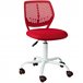 Cadeira giratória de escritório de altura ajustável FST64-R SoBuy Vermelho