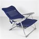 Cadeira de praia dobrável multiposições Slim c/mesa e almofada Aktive Azul Marino