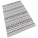 100 x 150cm carpete de poliéster estampado 150x80 Branco/cinza