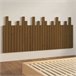 Cabeceira de cama de parede em madeira maciça 185 Castanho