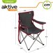 Cadeira de camping dobrável com porta-copos Aktive Preto