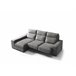 Chaise longue 3 lugares com 3 puffs FULL  Antracite