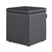 Almofadas Puff Cube Arcon Leatherette Interior HAPPERS Cinza Escuro