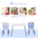 Mesa e Cadeiras para Crianças HOMCOM 312-035 Azul