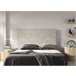  Cabeceira de cama Agata em tecido para cama de 120 cm 150 Branco