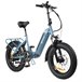 DYU FF500 Bicicleta Elétrica 20" - Potência 500W Freio a Disco Azul