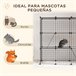 Gaiola para Animais de Estimação PawHut D51-381V00BK Preto
