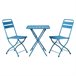 Conjunto de mesa e cadeiras dobráveis para exterior Mia Azul Marino