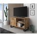 Conjunto de móveis para sala de estar - Aparador + Mesa de centro + Suporte para TV - Modelo Loft Castanho
