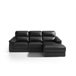 Chaise Longue WILLY derecho Negro