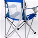 Cadeira de camping dobrável com porta-copos e encosto respirável Aktive Azul