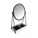 Espelho de mesa com porta-joias DANA marca ECOANYA Preto