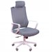 Cadeira de secretária ergonómica em mesh e apoio de cabeça - Mesh Branco/cinza