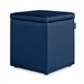 Almofadas Puff Cube Arcon Leatherette Interior HAPPERS Azul