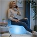 Assento Insuflável com LED Multicolor e Controlo Remoto Transparente