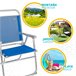 Cadeira de praia dobrável fixa azul Aktive Beach Azul