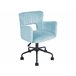 Beliani Cadeira de escritório SANILAC Azul Claro