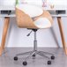 Cadeira de mesa em bordo e couro sintético - Burrow S Branco