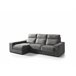 Chaise longue 3 lugares com 3 puffs FULL  Antracite