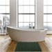 Conjunto de 2 tapetes de banho não deslizantes 90x60 Verde Escuro