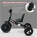 Triciclo Infantil HOMCOM 370-024BK Preto