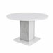 Mesa de jantar redonda extensível GOYA Branco/cinza