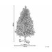 Beliani Árvore de Natal BASSIE Branco
