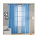  Cortina de janela translúcida. Azul