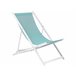 Beliani Cadeira lounge/relax LOCRI II Azul Claro