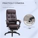 Cadeira de escritório Vinsetto 921-524BN Castanho