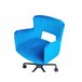 Beliani Cadeira de escritório SANILAC Azul