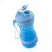 Garrafa com Depósito de Água e Comida para Animais de Estimação 2 em 1 IG816711 Azul