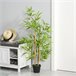 Bambú Artificial PE, PP, Cimento Outsunny, casa - decoração Verde