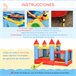 Castelo insuflável para crianças Outsunny 342-017V90 Multicor