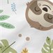 Happy sloth Lençol de berço Multicor