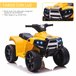 Quadriciclo Elétrico para Crianças HOMCOM 370-157V90YL Amarelo