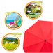 Filtro uv guarda-chuva Aktive Beach Vermelho