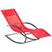 Beliani Cadeira lounge/relax CARANO II Vermelho