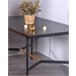Mesa de jantar retangular em madeira de carvalho  - Blackstorm 140x80 Preto